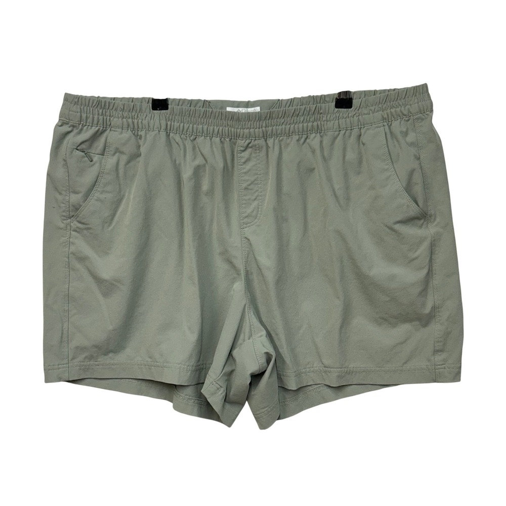 Columbia PFG Womens‎ XXL Sage Green Stretch Hiking Fishing Shorts FL6566 READ